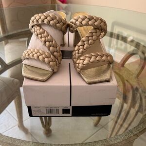 Dolce Vita Gold Braided Heels